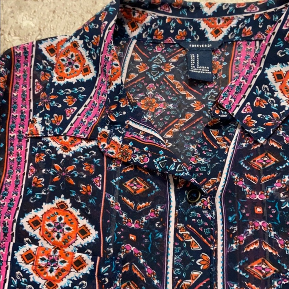 Multicolored patterned blouse - Picture 2 of 3